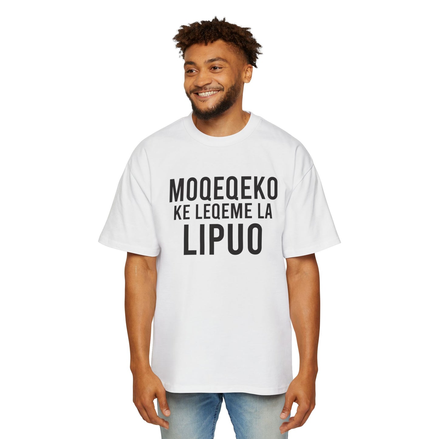 Moqeqeko Men's Heavy Oversized Tee